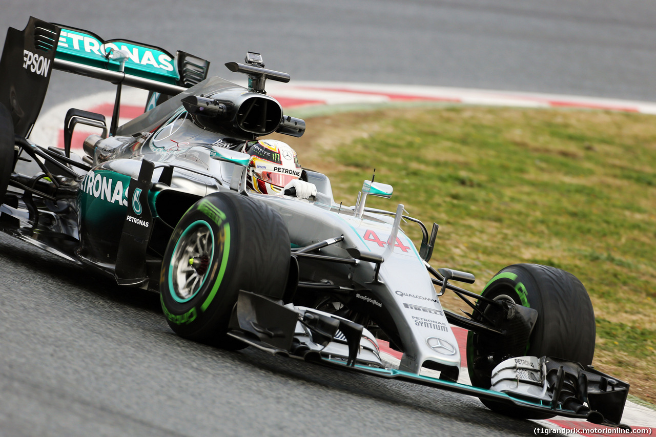 TEST F1 BARCELLONA 22 FEBBRAIO, Lewis Hamilton (GBR) Mercedes AMG F1 W07 Hybrid.
22.02.2016.