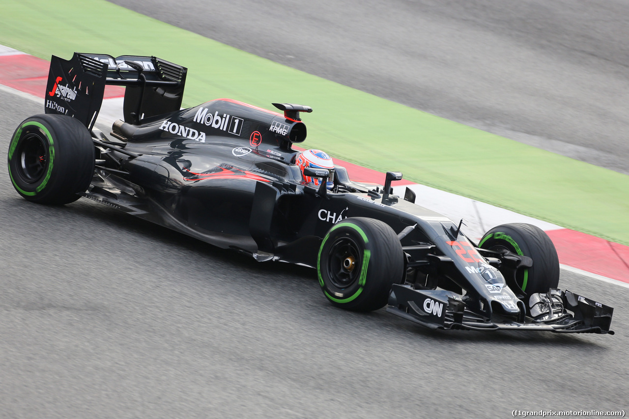 TEST F1 BARCELLONA 22 FEBBRAIO, Jenson Button (GBR) McLaren MP4-31.
22.02.2016.