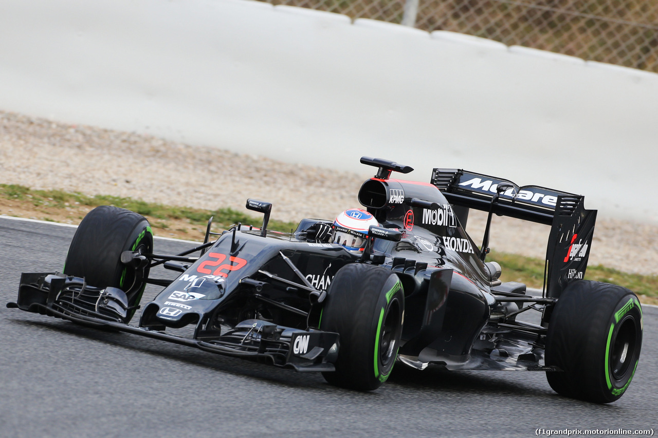 TEST F1 BARCELLONA 22 FEBBRAIO, Jenson Button (GBR) McLaren MP4-31.
22.02.2016.