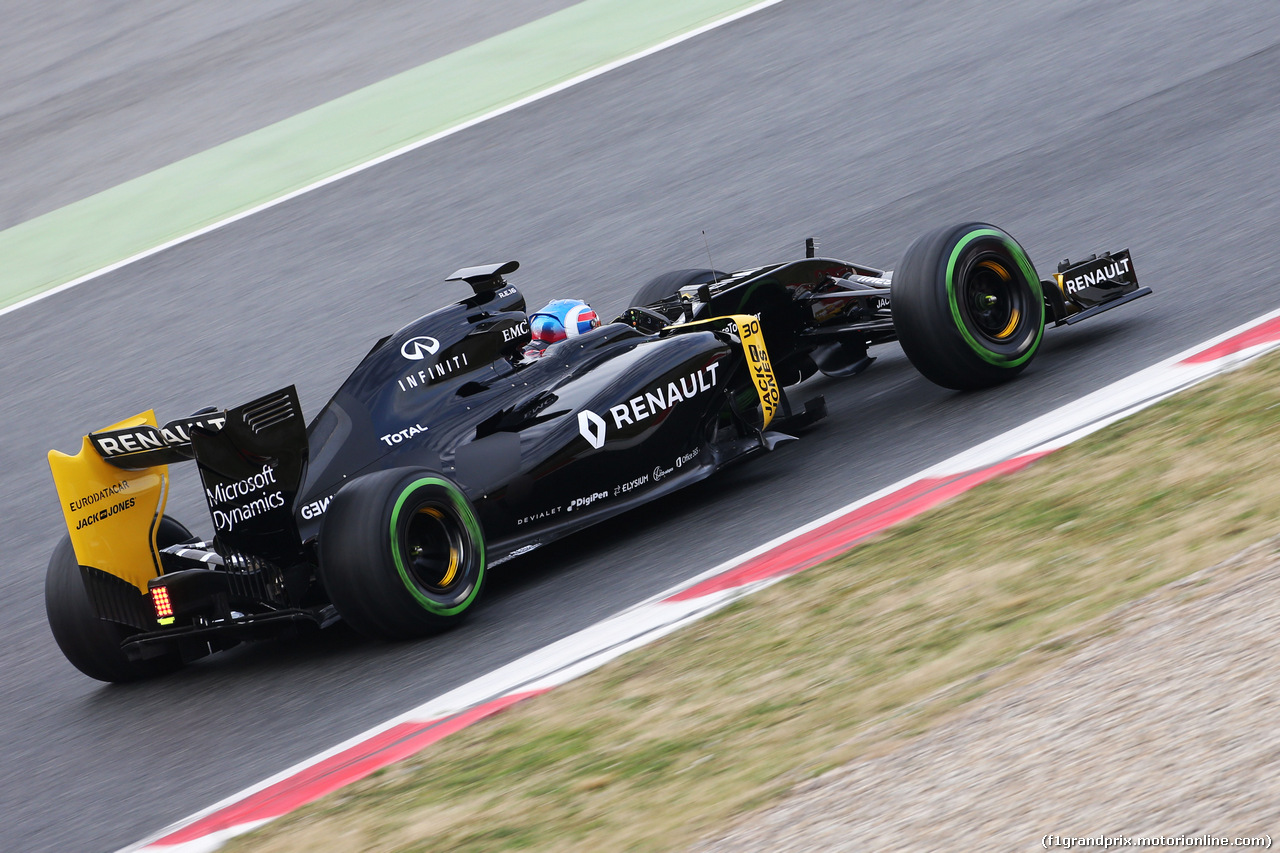 TEST F1 BARCELLONA 22 FEBBRAIO, Jolyon Palmer (GBR) Renault Sport F1 Team RS16 .
22.02.2016.