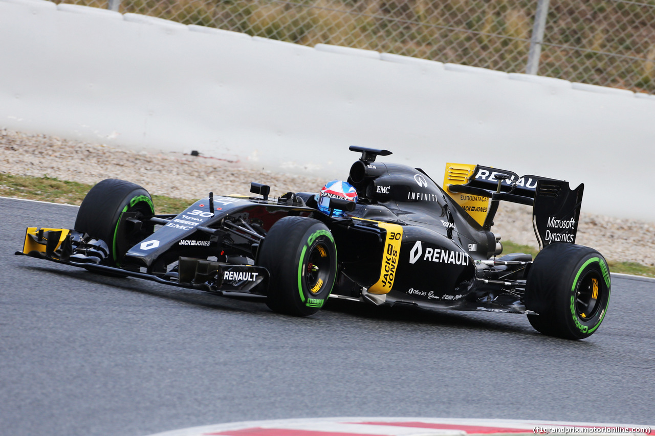 TEST F1 BARCELLONA 22 FEBBRAIO, Jolyon Palmer (GBR) Renault Sport F1 Team RS16 .
22.02.2016.