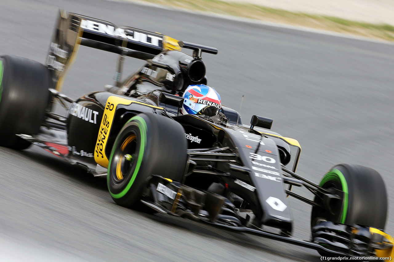 TEST F1 BARCELLONA 22 FEBBRAIO, Jolyon Palmer (GBR) Renault Sport F1 Team RS16 .
22.02.2016.