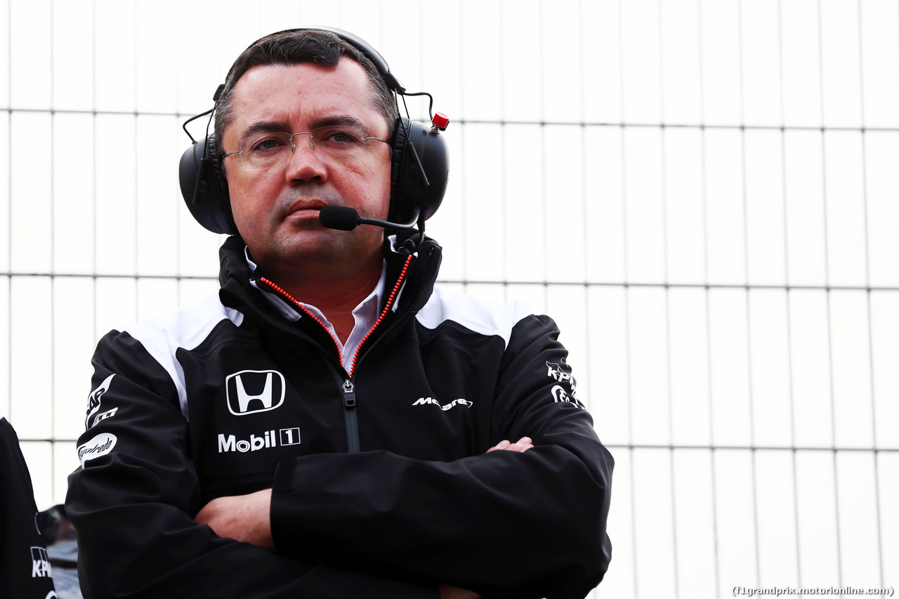 TEST F1 BARCELLONA 22 FEBBRAIO, Eric Boullier (FRA) McLaren Racing Director.
22.02.2016.