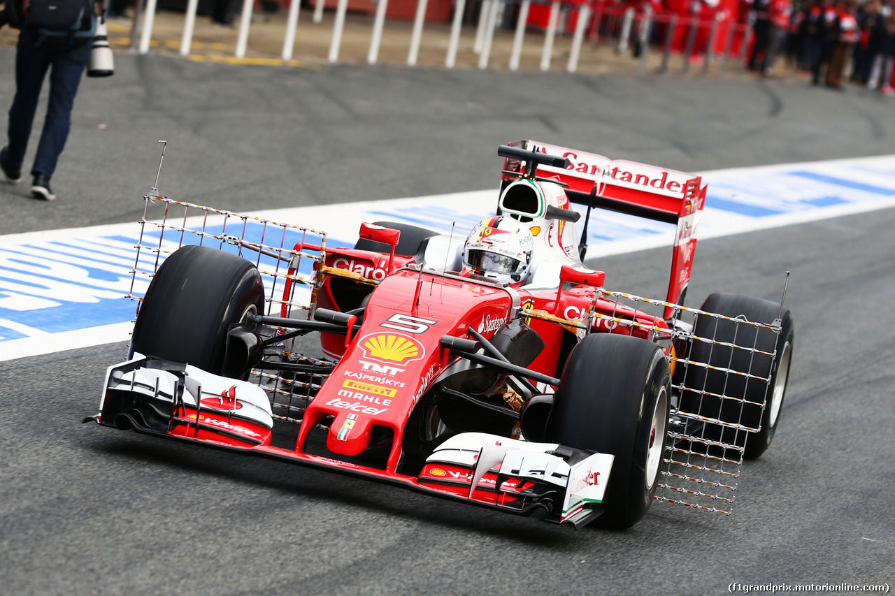 TEST F1 BARCELLONA 22 FEBBRAIO, Sebastian Vettel (GER)  Ferrari SF16-H.
22.02.2016.