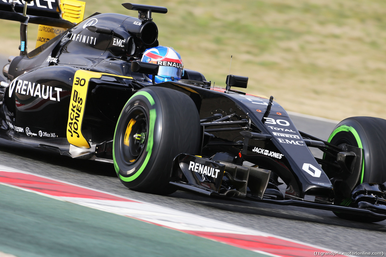 TEST F1 BARCELLONA 22 FEBBRAIO, Jolyon Palmer (GBR) Renault Sport F1 Team RS16 .
22.02.2016.