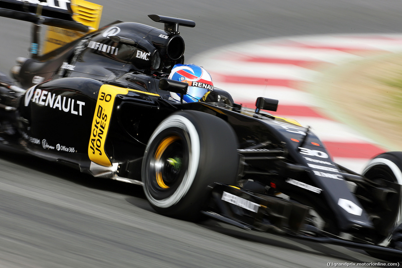 TEST F1 BARCELLONA 22 FEBBRAIO, Jolyon Palmer (GBR) Renault Sport F1 Team RS16 .
22.02.2016.