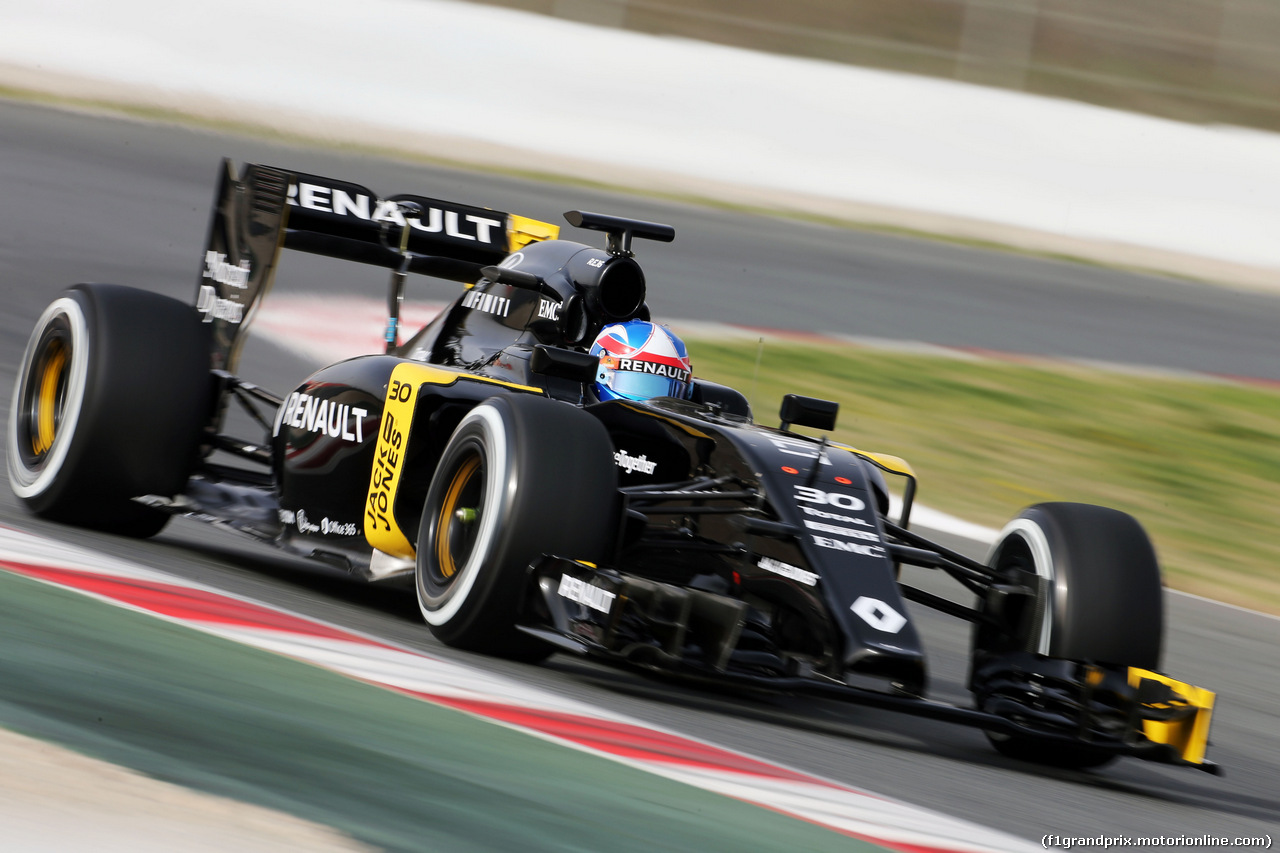 TEST F1 BARCELLONA 22 FEBBRAIO, Jolyon Palmer (GBR) Renault Sport F1 Team RS16 .
22.02.2016.