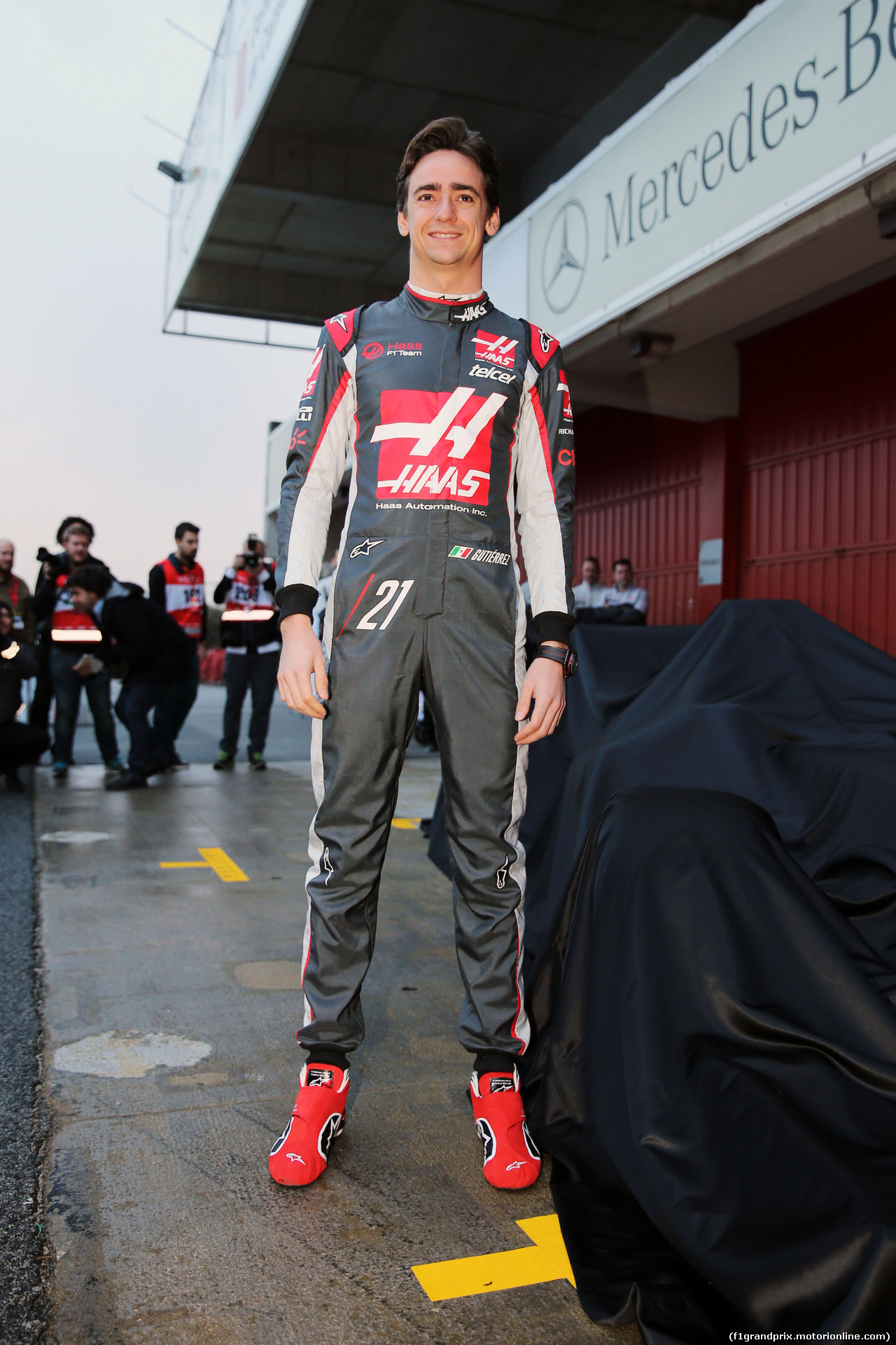 TEST F1 BARCELLONA 22 FEBBRAIO, Esteban Gutierrez (MEX) Haas F1 Team.
22.02.2016.