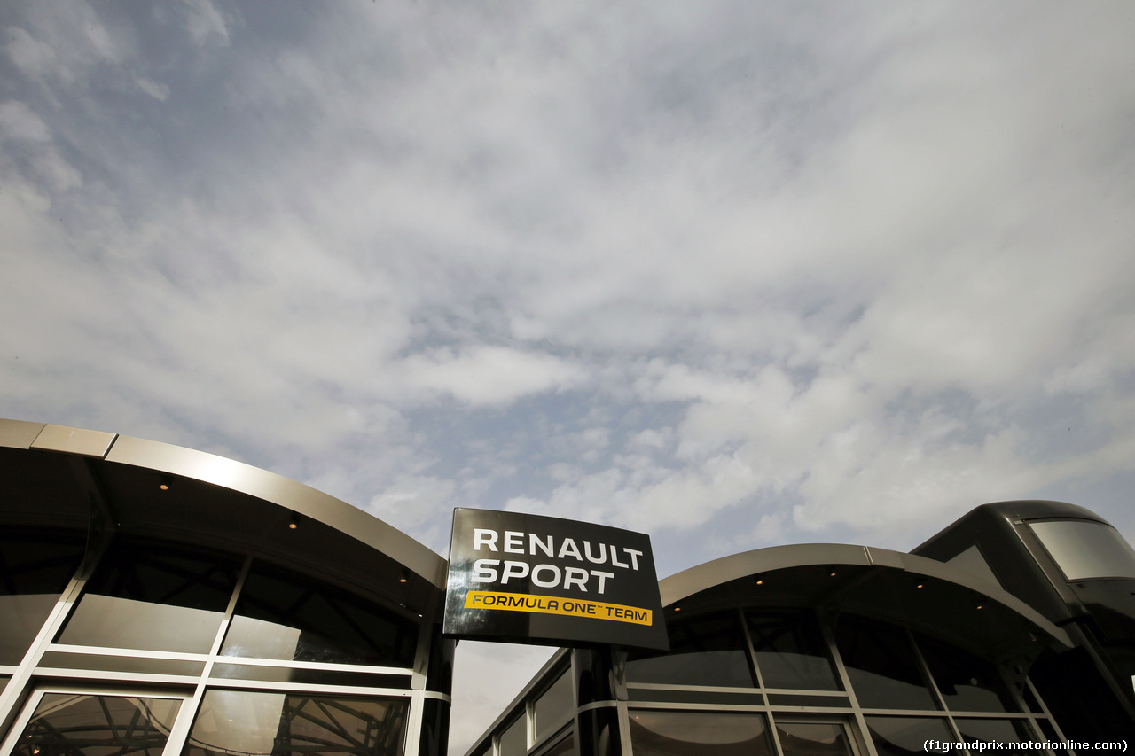 TEST F1 BARCELLONA 22 FEBBRAIO, Renault Sport F1 Team motorhome.
22.02.2016.