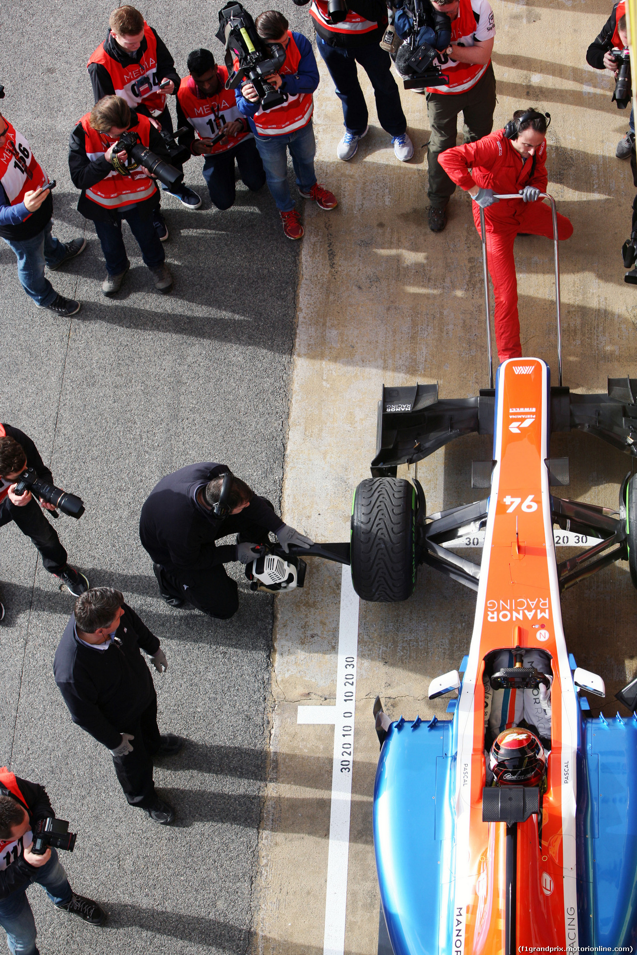 TEST F1 BARCELLONA 22 FEBBRAIO, Pascal Wehrlein (GER) Manor Racing MRT05.
22.02.2016.