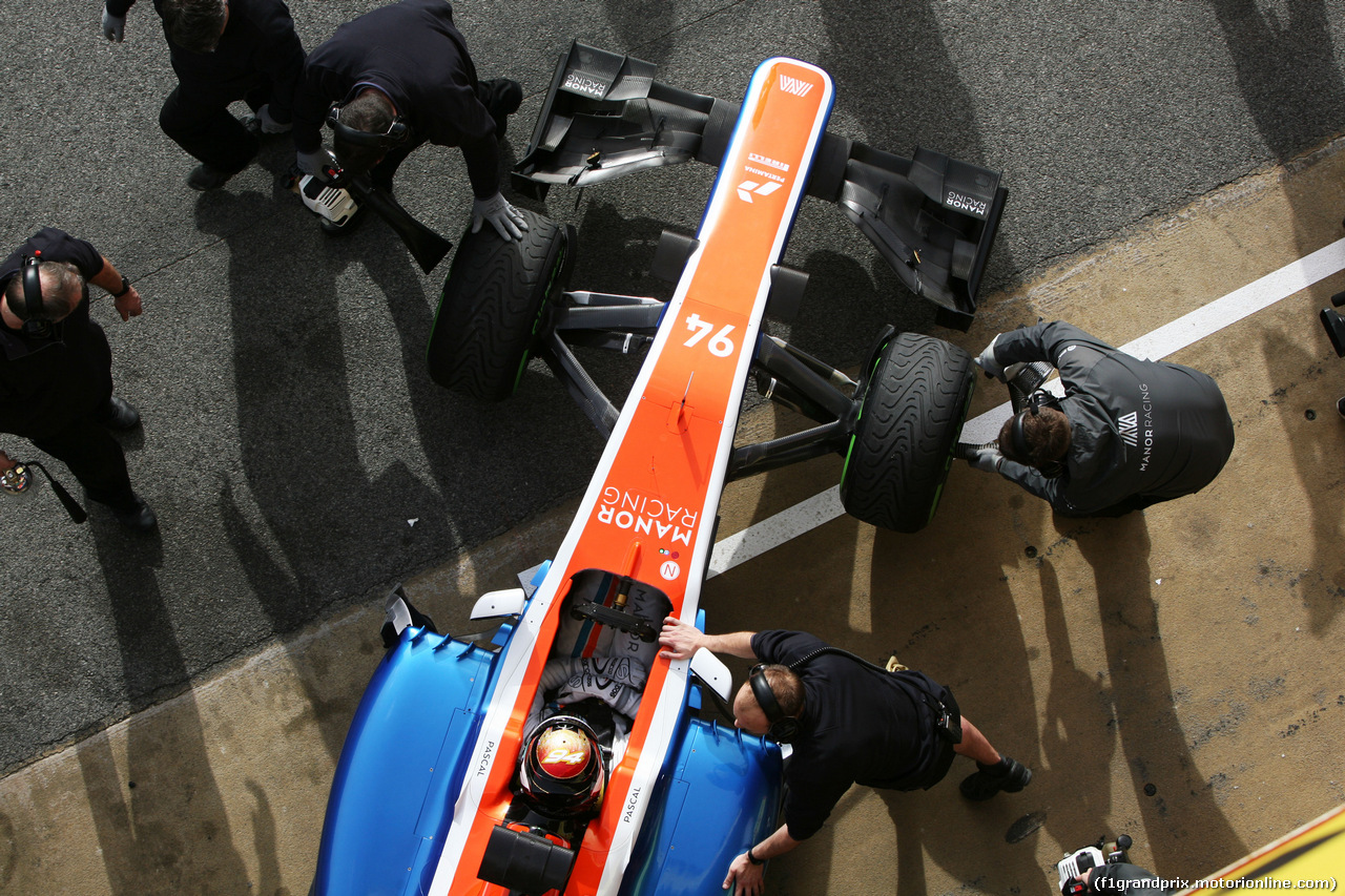 TEST F1 BARCELLONA 22 FEBBRAIO, Pascal Wehrlein (GER) Manor Racing MRT05.
22.02.2016.