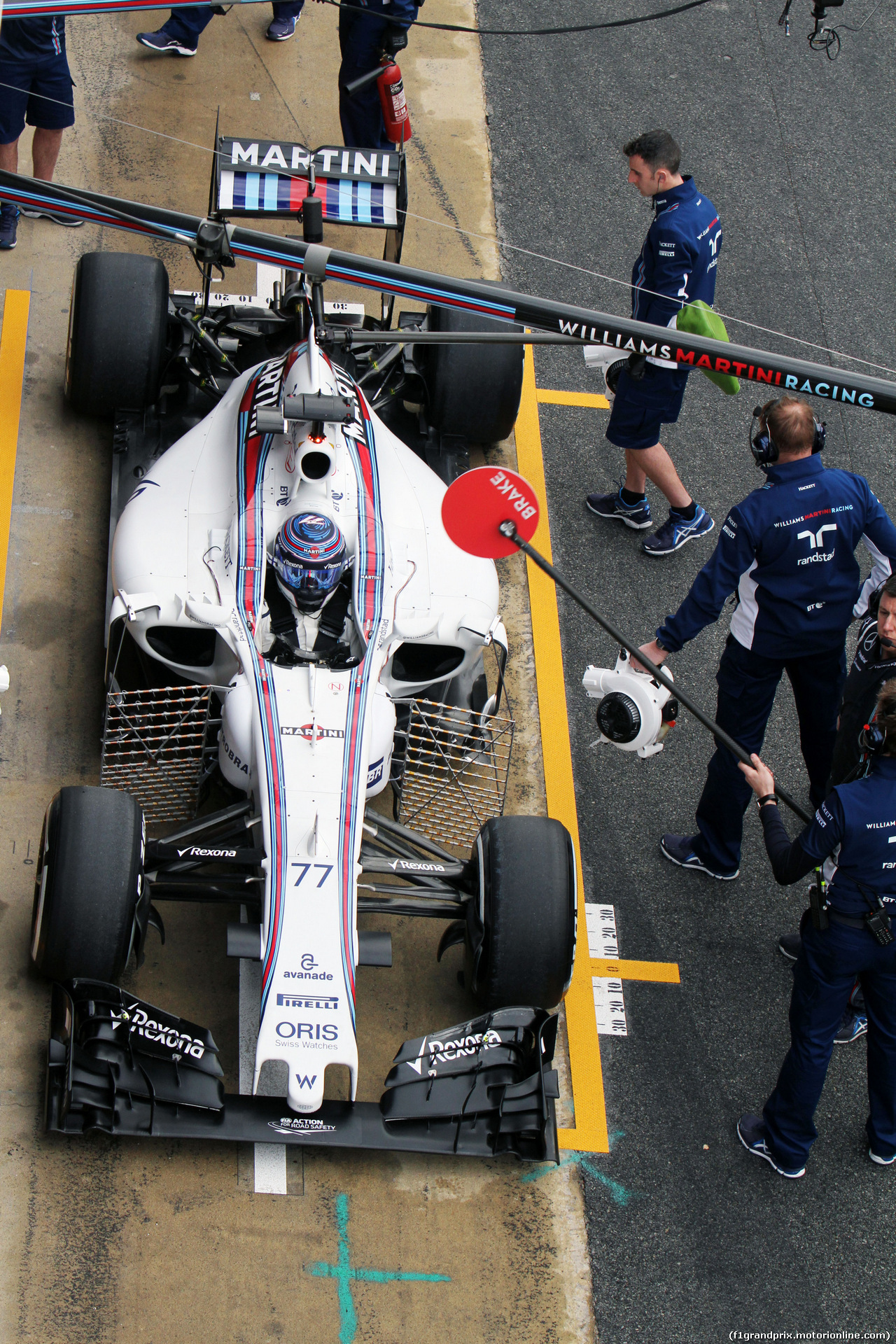 TEST F1 BARCELLONA 22 FEBBRAIO, Valtteri Bottas (FIN) Williams FW38.
22.02.2016.