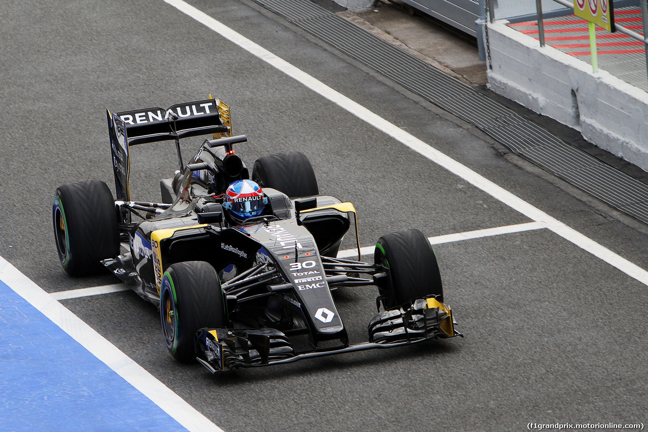 TEST F1 BARCELLONA 22 FEBBRAIO, Jolyon Palmer (GBR) Renault Sport F1 Team RS16 .
22.02.2016.