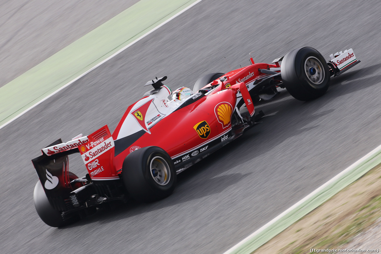 TEST F1 BARCELLONA 22 FEBBRAIO, Sebastian Vettel (GER)  Ferrari SF16-H.
22.02.2016.