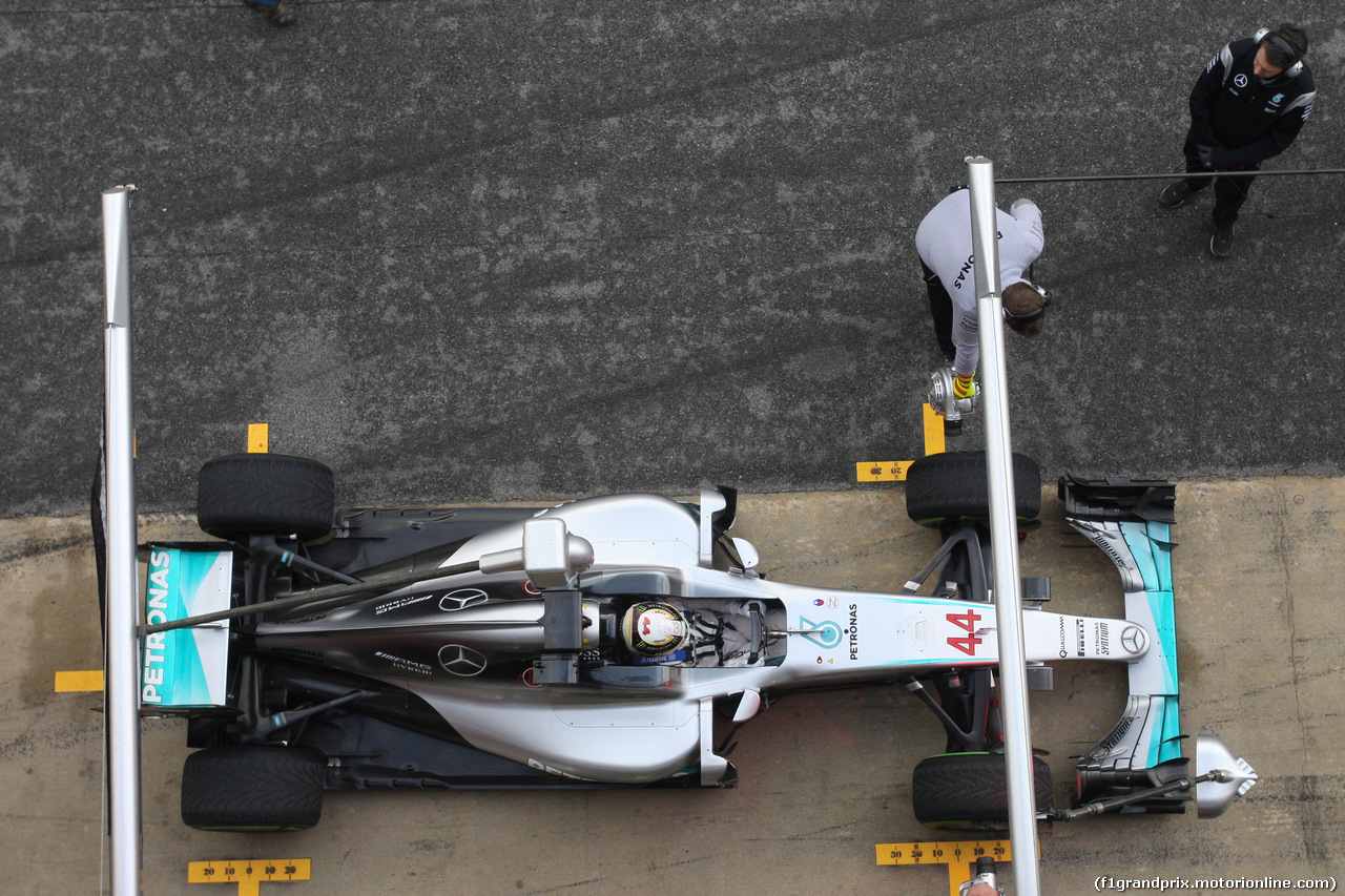 TEST F1 BARCELLONA 22 FEBBRAIO, Lewis Hamilton (GBR) Mercedes AMG F1 W07 Hybrid.
22.02.2016.