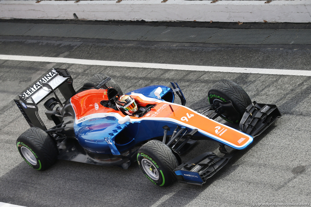 TEST F1 BARCELLONA 22 FEBBRAIO, Pascal Wehrlein (GER) Manor Racing MRT05.
22.02.2016.