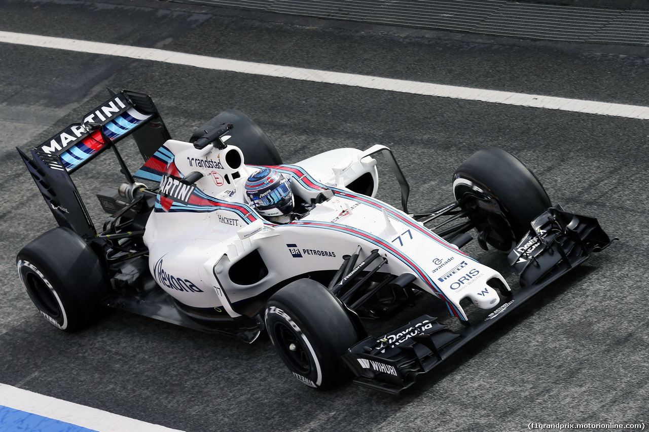 TEST F1 BARCELLONA 22 FEBBRAIO, Valtteri Bottas (FIN) Williams FW38.
22.02.2016.