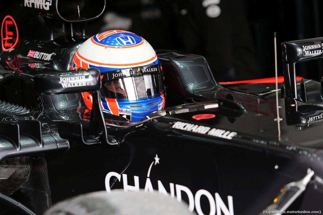 TEST F1 BARCELLONA 22 FEBBRAIO, Jenson Button (GBR) McLaren MP4-31.
22.02.2016.