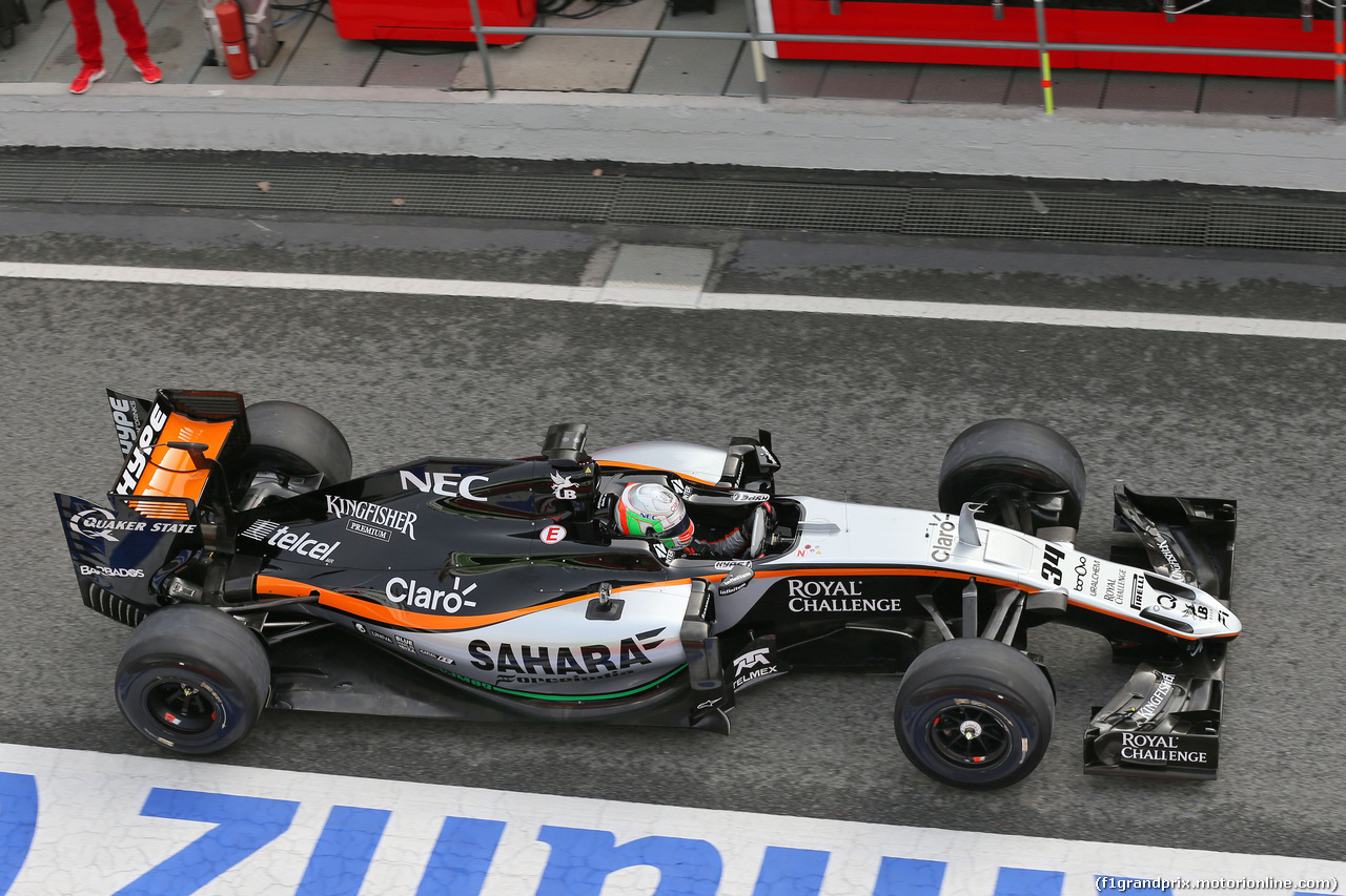 TEST F1 BARCELLONA 22 FEBBRAIO, Alfonso Celis Jr (MEX) Sahara Force India F1 VJM09 Development Driver.
22.02.2016.