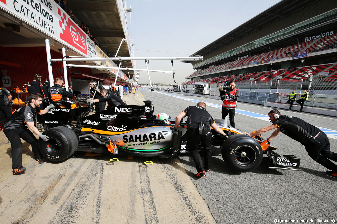 TEST F1 BARCELLONA 22 FEBBRAIO, Alfonso Celis Jr (MEX) Sahara Force India F1 Development Driver.
22.02.2016.