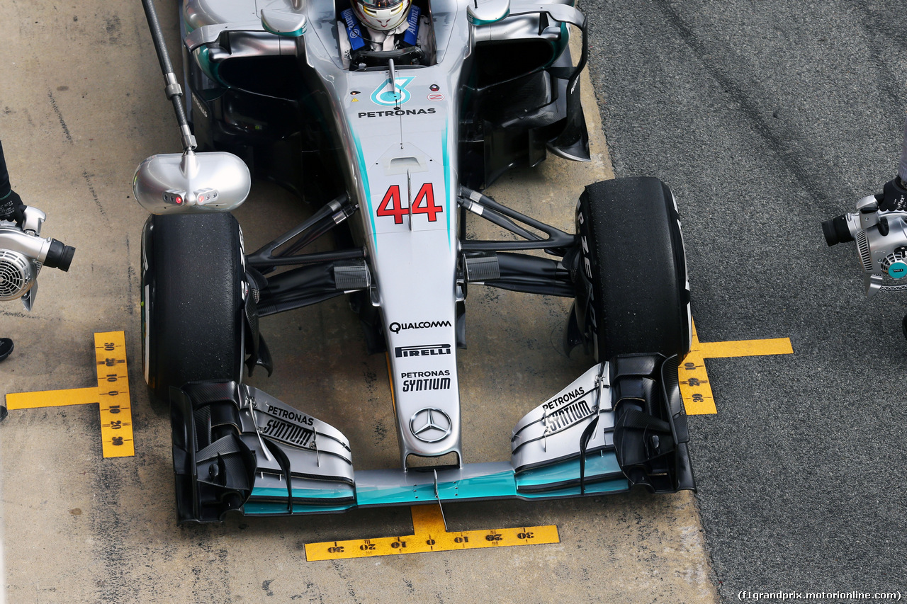 TEST F1 BARCELLONA 22 FEBBRAIO, Lewis Hamilton (GBR) Mercedes AMG F1 W07 Hybrid.
22.02.2016.