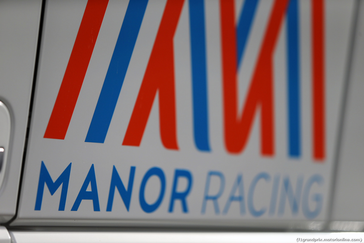 TEST F1 BARCELLONA 22 FEBBRAIO, Manor Racing logo.
22.02.2016.