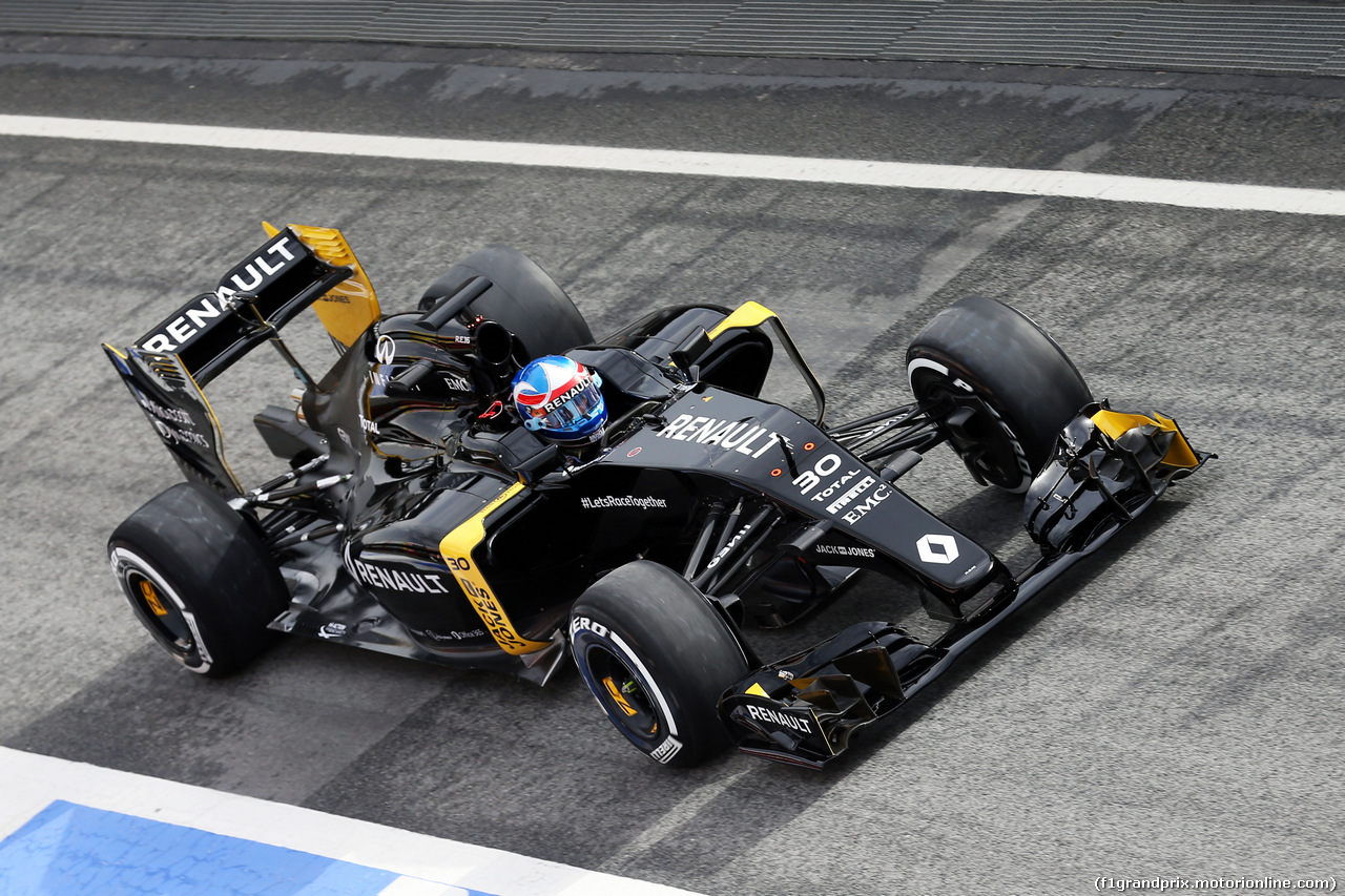 TEST F1 BARCELLONA 22 FEBBRAIO, Jolyon Palmer (GBR) Renault Sport F1 Team RS16 .
22.02.2016.