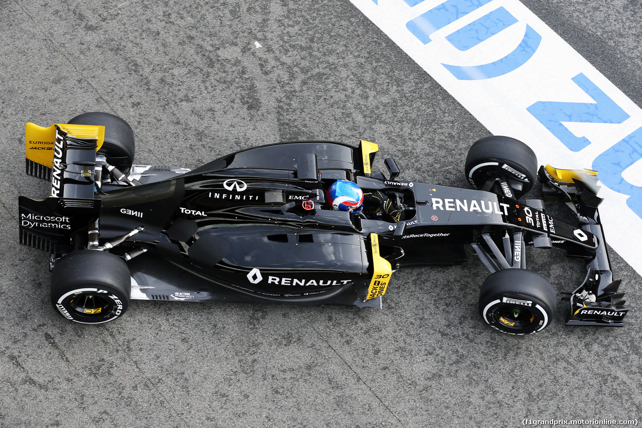 TEST F1 BARCELLONA 22 FEBBRAIO, Jolyon Palmer (GBR) Renault Sport F1 Team RS16 .
22.02.2016.