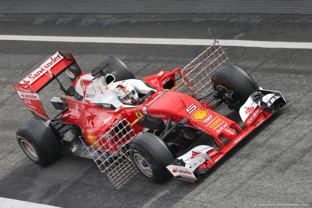 TEST F1 BARCELLONA 22 FEBBRAIO, Sebastian Vettel (GER)  Ferrari SF16-H.
22.02.2016.