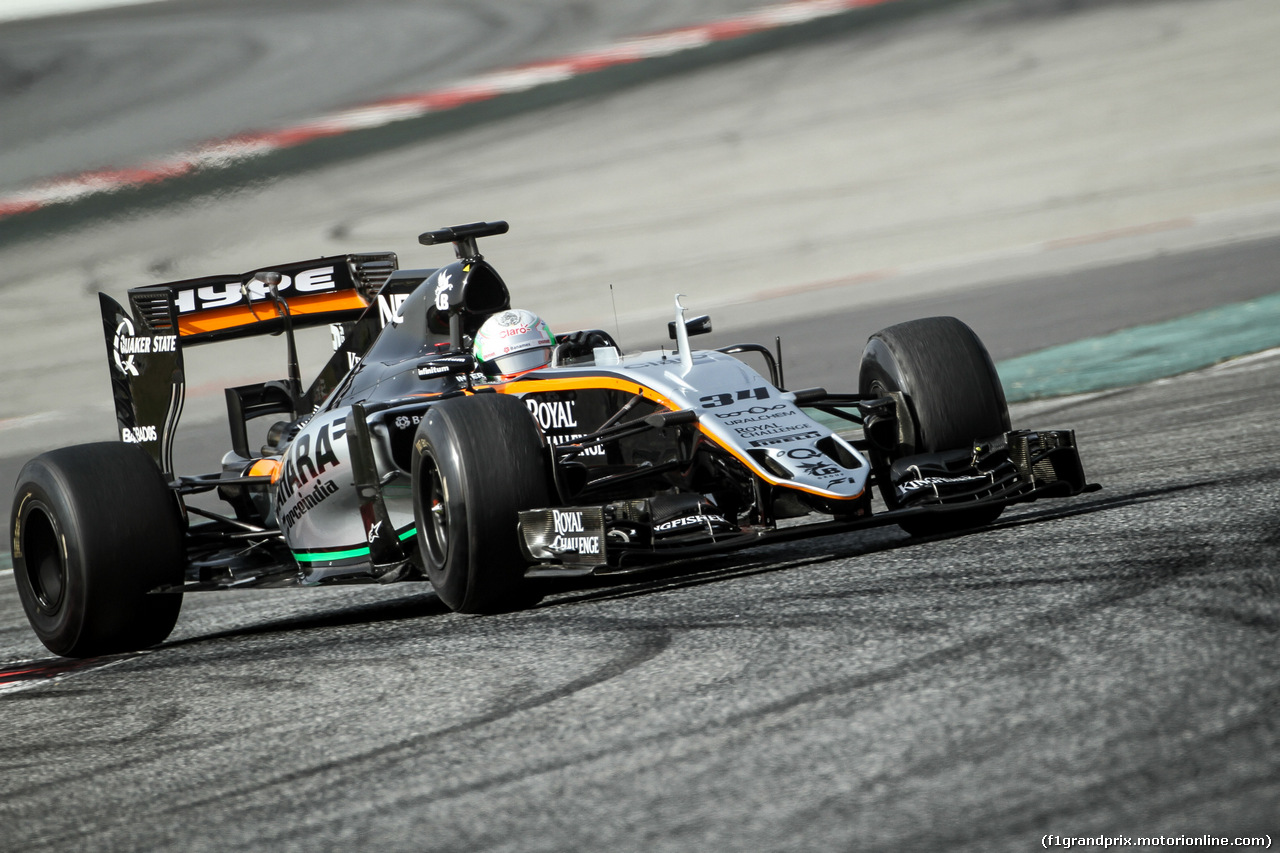 TEST F1 BARCELLONA 22 FEBBRAIO, Alfonso Celis Jr (MEX) Sahara Force India F1 VJM09 Development Driver.
22.02.2016.