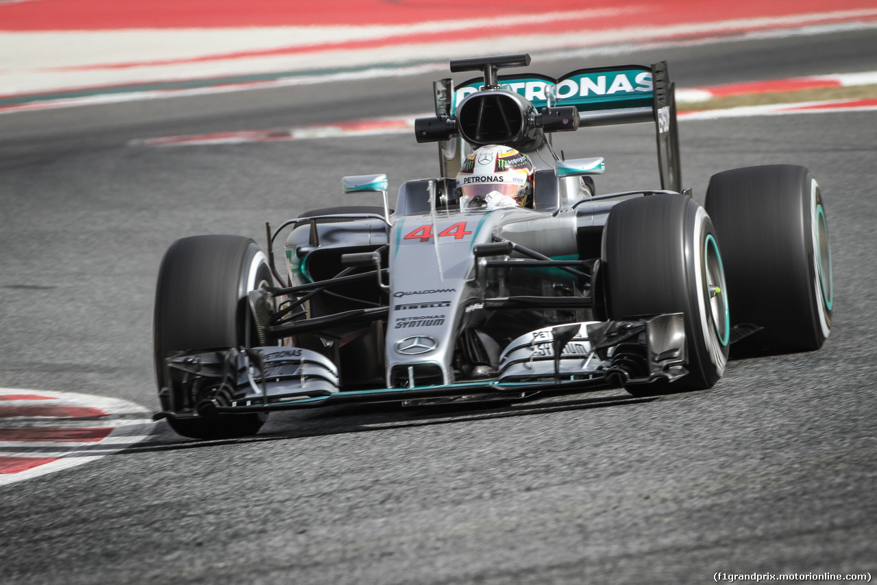 TEST F1 BARCELLONA 22 FEBBRAIO, Lewis Hamilton (GBR) Mercedes AMG F1 W07 Hybrid.
22.02.2016.