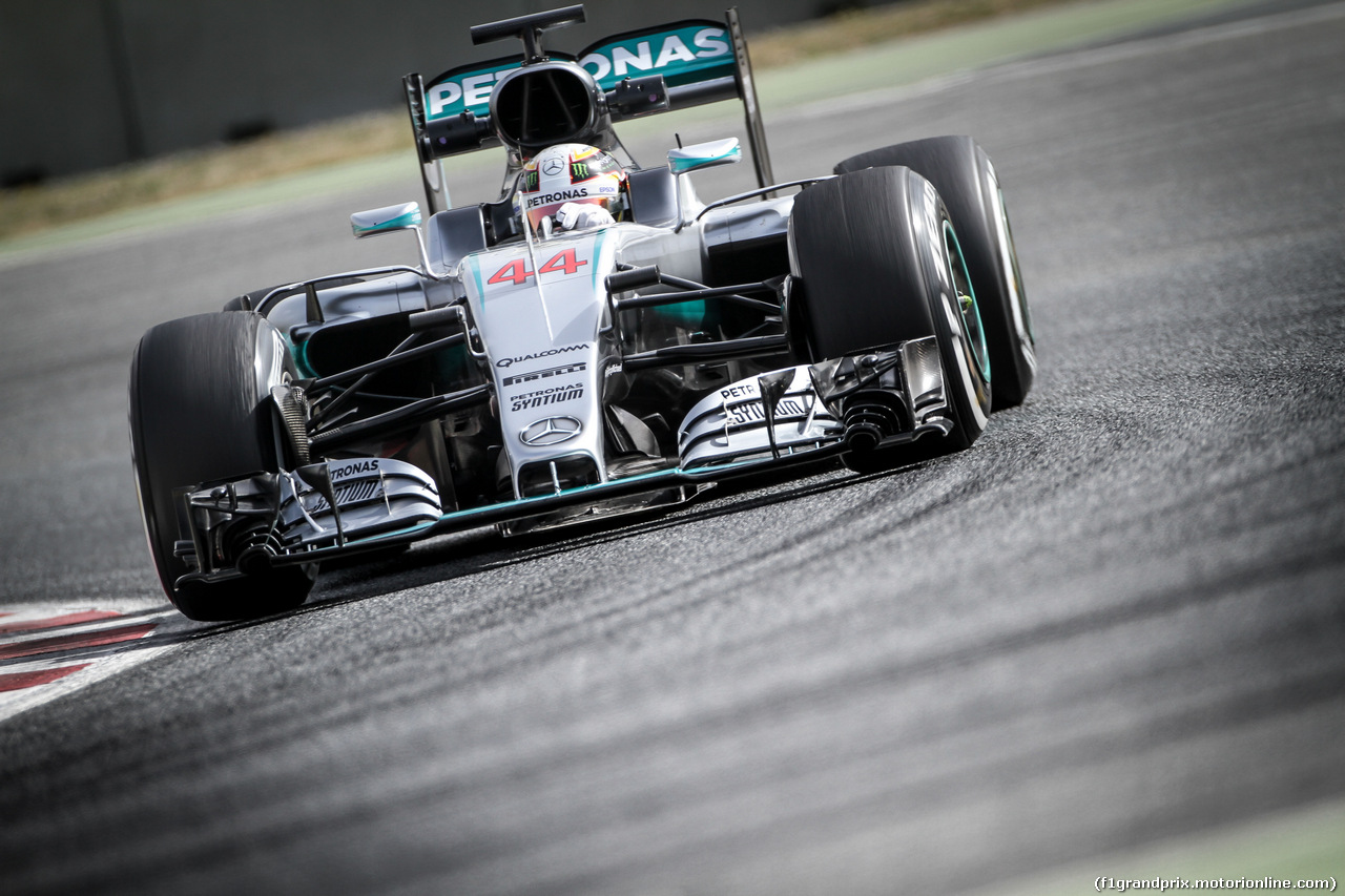 TEST F1 BARCELLONA 22 FEBBRAIO, Lewis Hamilton (GBR) Mercedes AMG F1 W07 Hybrid.
22.02.2016.