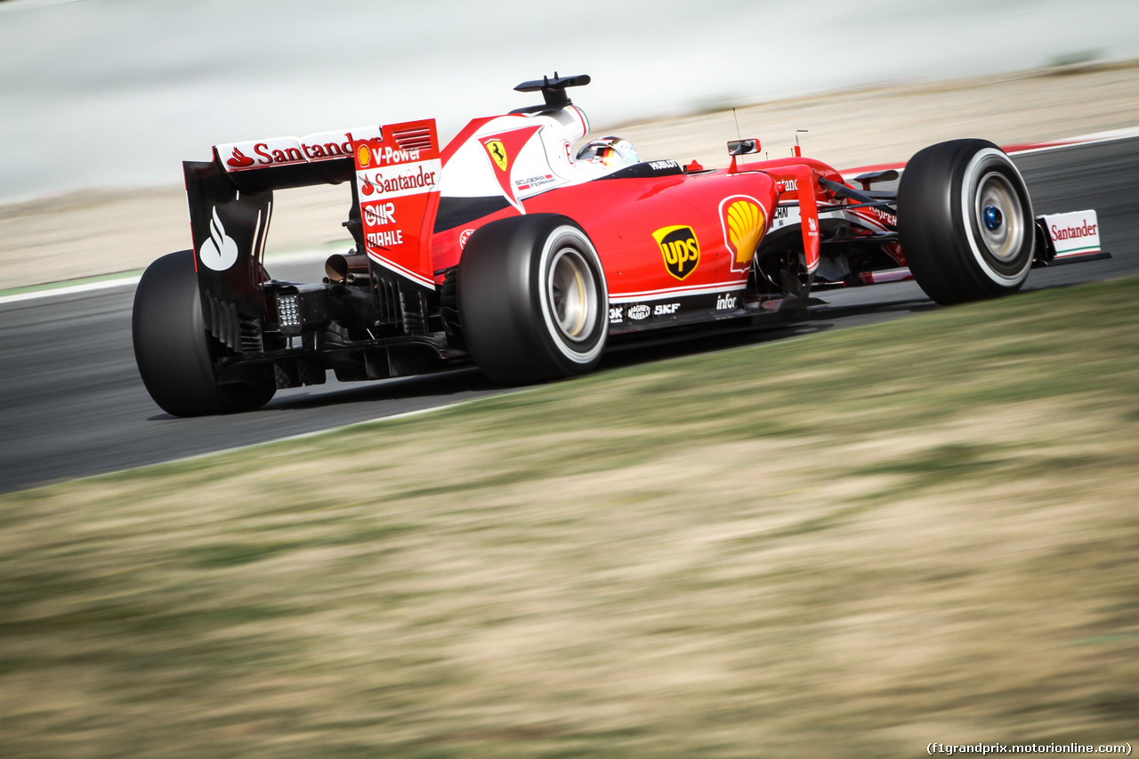 TEST F1 BARCELLONA 22 FEBBRAIO, Sebastian Vettel (GER)  Ferrari SF16-H.
22.02.2016.