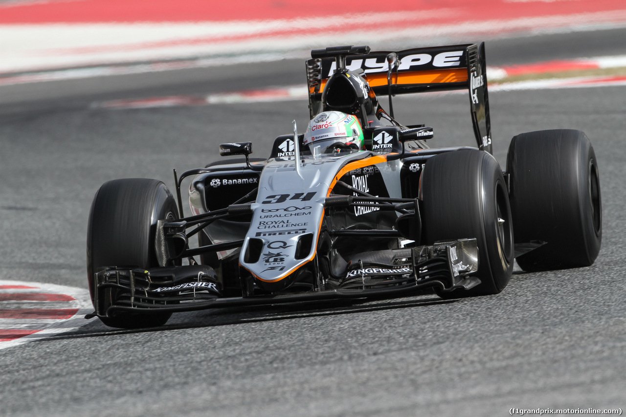 TEST F1 BARCELLONA 22 FEBBRAIO, Alfonso Celis Jr (MEX) Sahara Force India F1 VJM09 Development Driver.
22.02.2016.