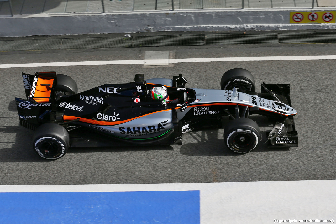 TEST F1 BARCELLONA 22 FEBBRAIO, Alfonso Celis Jr (MEX) Sahara Force India F1 VJM09 Development Driver.
22.02.2016.