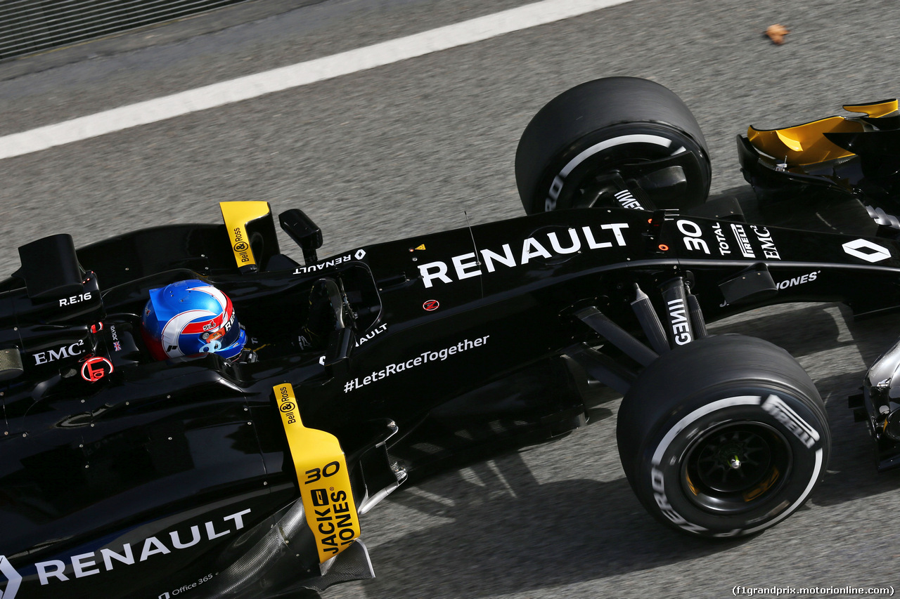 TEST F1 BARCELLONA 22 FEBBRAIO, Jolyon Palmer (GBR) Renault Sport F1 Team RS16 .
22.02.2016.