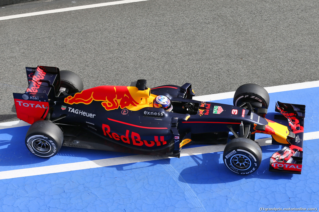 TEST F1 BARCELLONA 22 FEBBRAIO, Daniel Ricciardo (AUS) Red Bull Racing RB11.
22.02.2016.