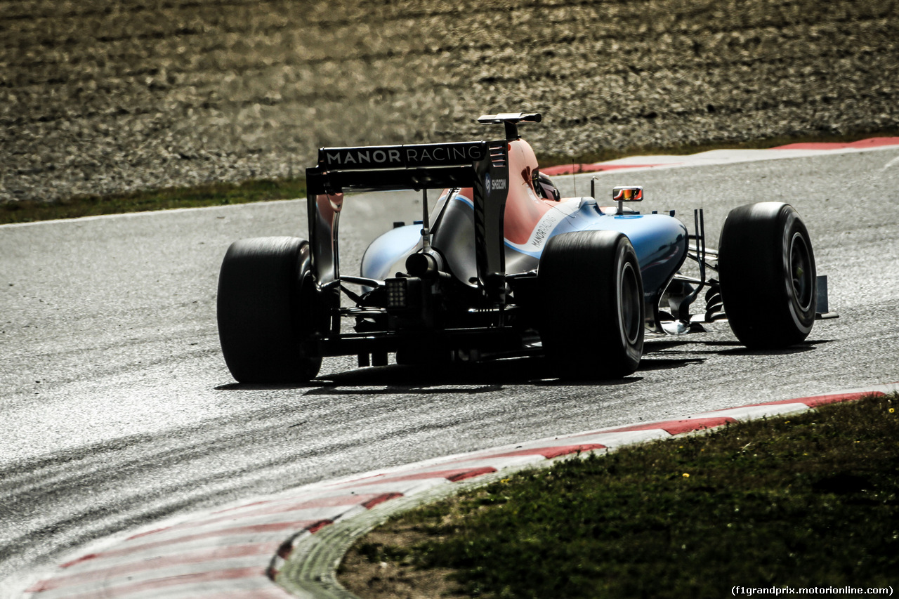 TEST F1 BARCELLONA 22 FEBBRAIO, Pascal Wehrlein (GER) Manor Racing MRT05.
22.02.2016.