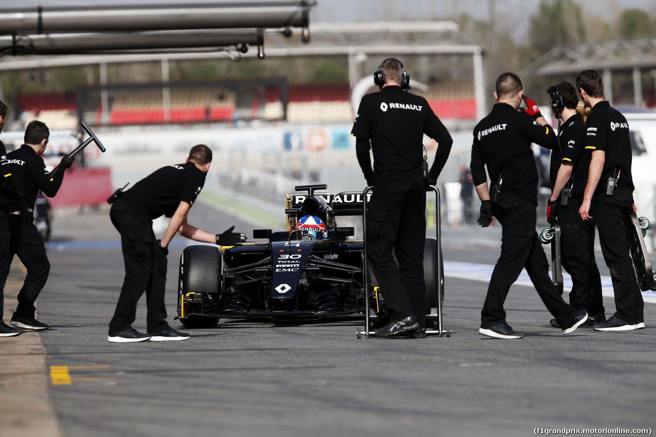 TEST F1 BARCELLONA 22 FEBBRAIO, Jolyon Palmer (GBR) Renault Sport F1 Team RS16 .
22.02.2016.