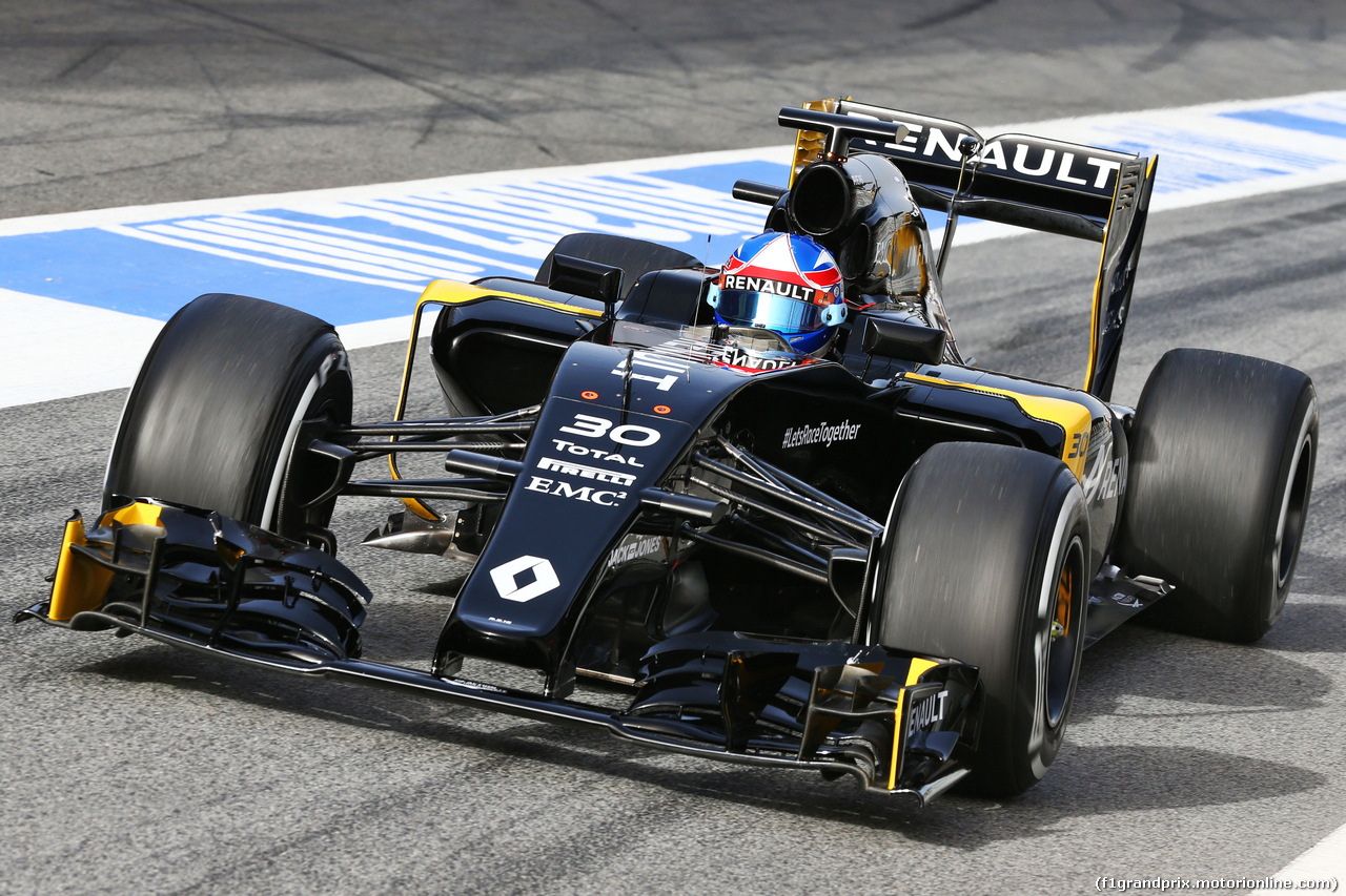 TEST F1 BARCELLONA 22 FEBBRAIO, Jolyon Palmer (GBR) Renault Sport F1 Team RS16 .
22.02.2016.