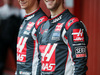TEST F1 BARCELLONA 22 FEBBRAIO, Romain Grosjean (FRA) Haas F1 Team (Right) with team mate Esteban Gutierrez (MEX) Haas F1 Team.
22.02.2016.
