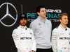 TEST F1 BARCELLONA 22 FEBBRAIO, (L to R): Lewis Hamilton (GBR) Mercedes AMG F1 with Toto Wolff (GER) Mercedes AMG F1 Shareholder e Executive Director e Nico Rosberg (GER) Mercedes AMG F1.
22.02.2016.