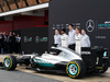 TEST F1 BARCELLONA 22 FEBBRAIO, (L to R): Andy Cowell (GBR) Mercedes-Benz High Performance Powertrains Managing Director; Lewis Hamilton (GBR) Mercedes AMG F1; Toto Wolff (GER) Mercedes AMG F1 Shareholder e Executive Director; Nico Rosberg (GER) Mercedes AMG F1; e Paddy Lowe (GBR) Mercedes AMG F1 Executive Director (Technical), with the Mercedes AMG F1 W07 Hybrid.
22.02.2016.