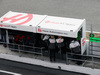 TEST F1 BARCELLONA 22 FEBBRAIO, Haas F1 Team pit gantry.
22.02.2016.