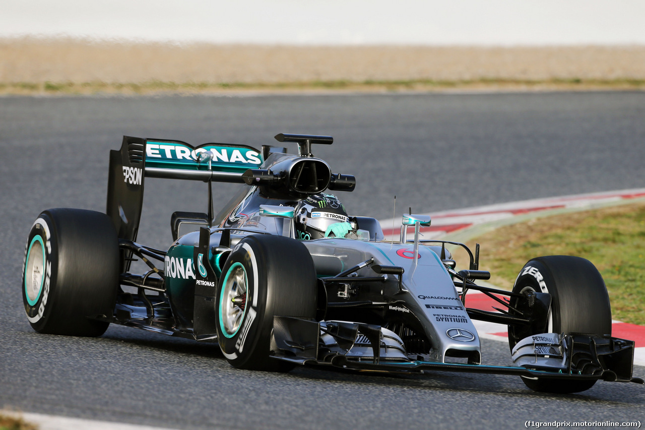 TEST F1 BARCELLONA 23 FEBBRAIO, Nico Rosberg (GER) Mercedes AMG F1 W07 Hybrid.
23.02.2016.
