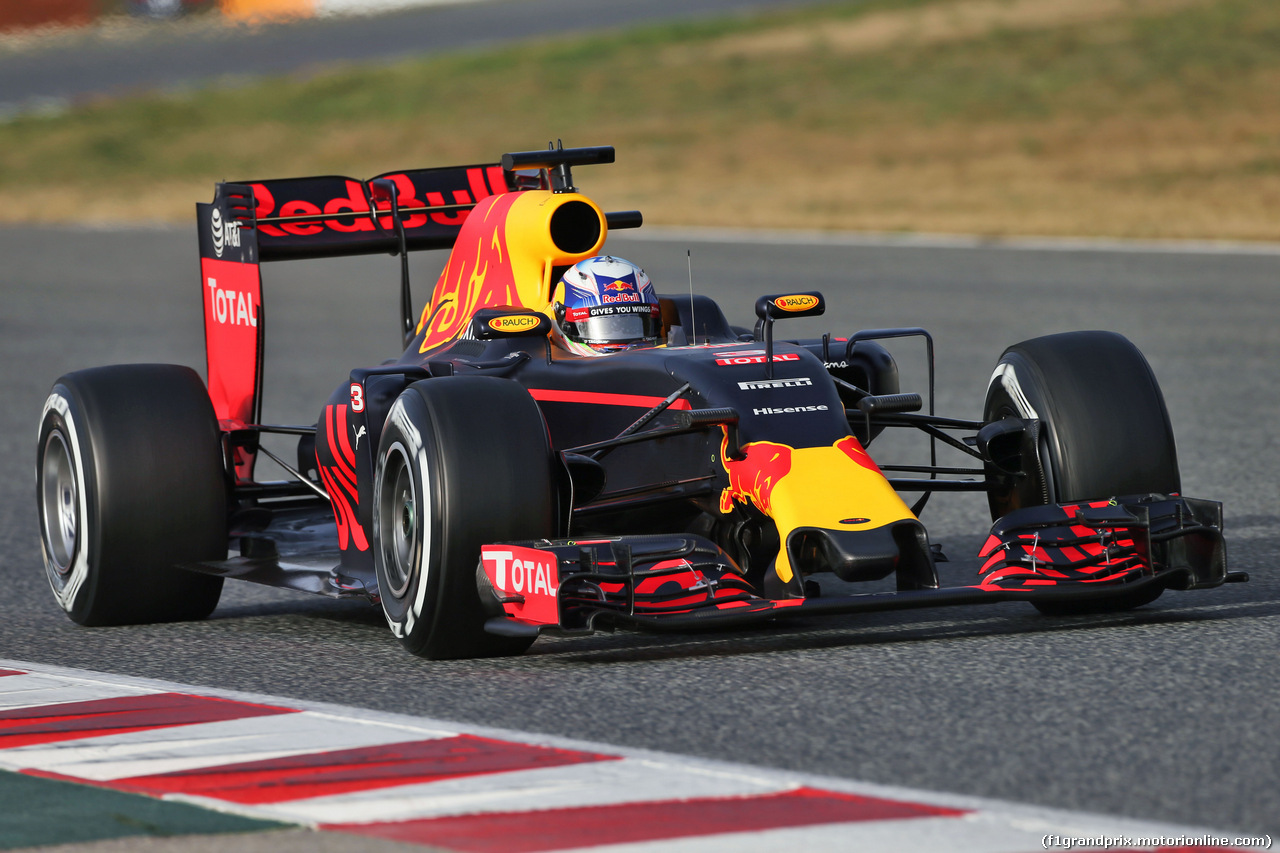 TEST F1 BARCELLONA 23 FEBBRAIO, Daniel Ricciardo (AUS) Red Bull Racing RB11.
23.02.2016.