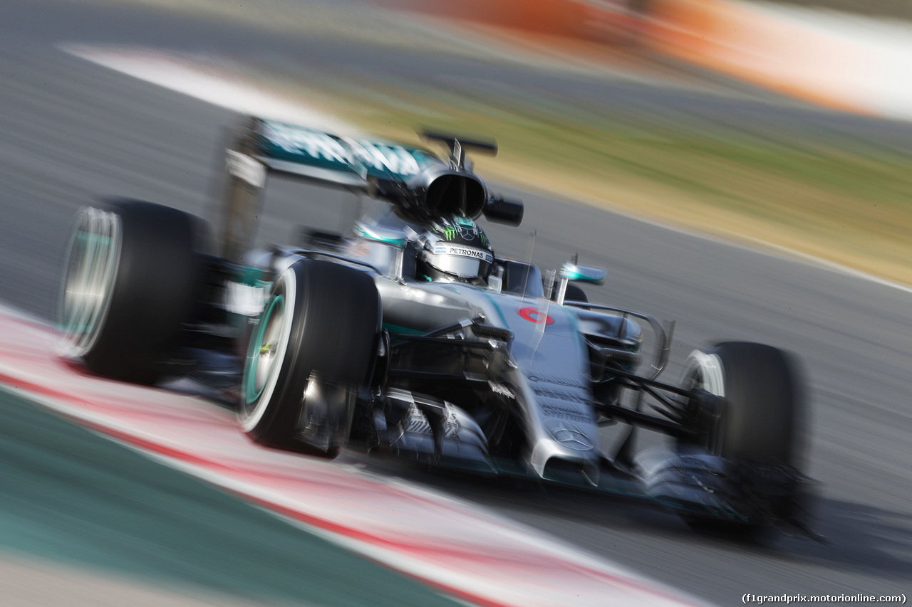 TEST F1 BARCELLONA 23 FEBBRAIO, Nico Rosberg (GER) Mercedes AMG F1 W07 Hybrid.
23.02.2016.