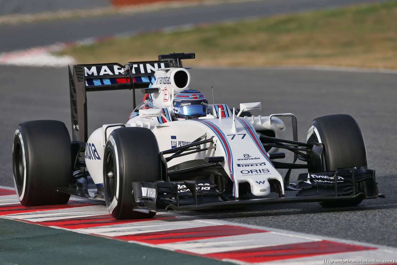 TEST F1 BARCELLONA 23 FEBBRAIO, Valtteri Bottas (FIN) Williams FW38.
23.02.2016.