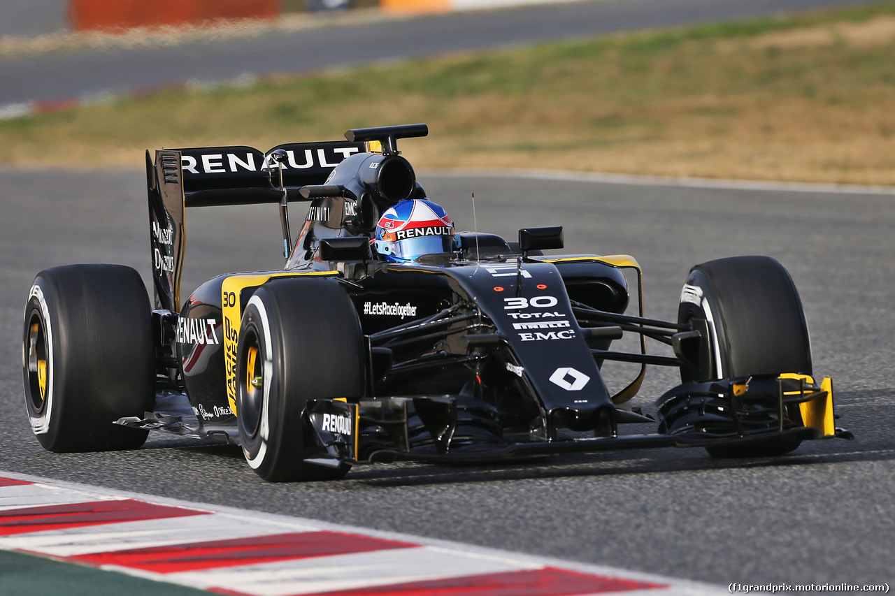 TEST F1 BARCELLONA 23 FEBBRAIO, Jolyon Palmer (GBR) Renault Sport F1 Team RS16.
23.02.2016.