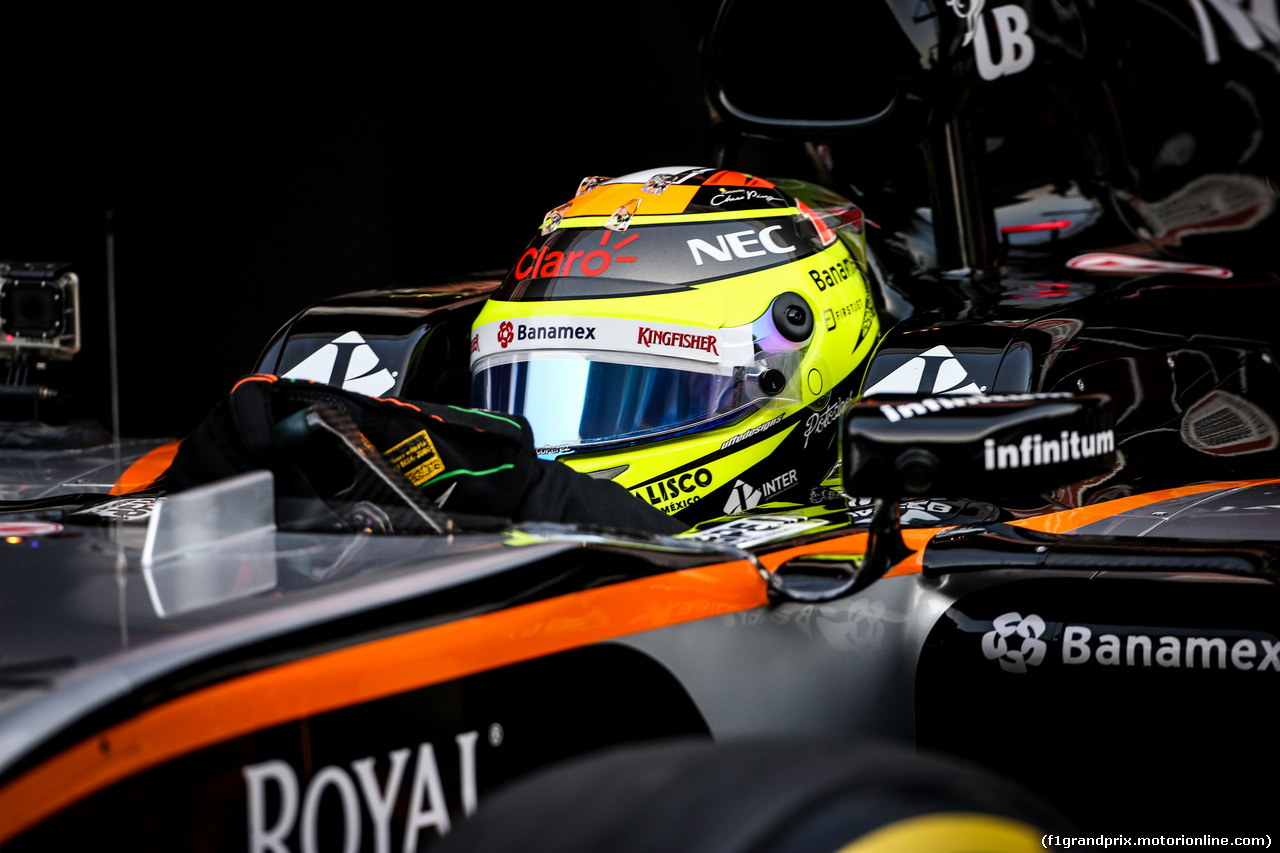 TEST F1 BARCELLONA 23 FEBBRAIO, Sergio Perez (MEX) Sahara Force India F1 VJM09.
23.02.2016.